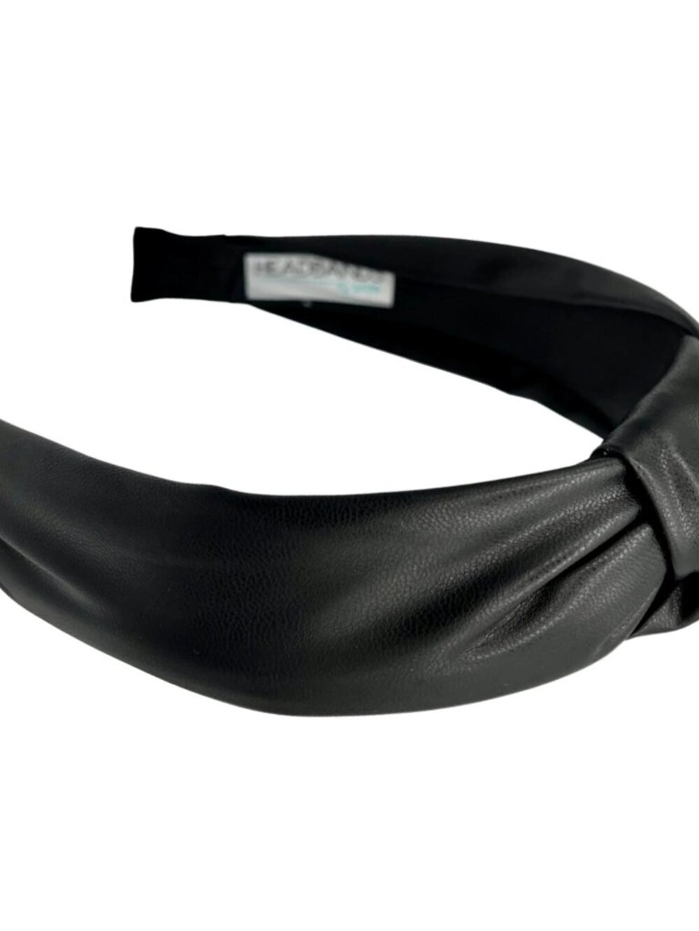 Brooklyn Black Faux Leather Knotted Headband - Headbands of Hope NWT